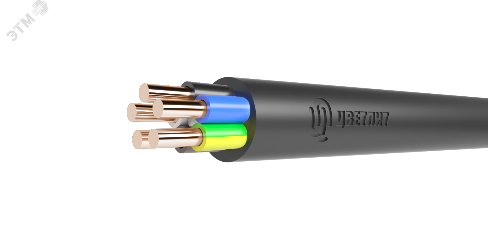Кабель силовой ВВГнг(А)-LS 5х2,5ок(N,PE)-0,66 (100 м) ТРТС